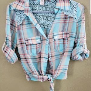 American Rag XS Flannel Crop